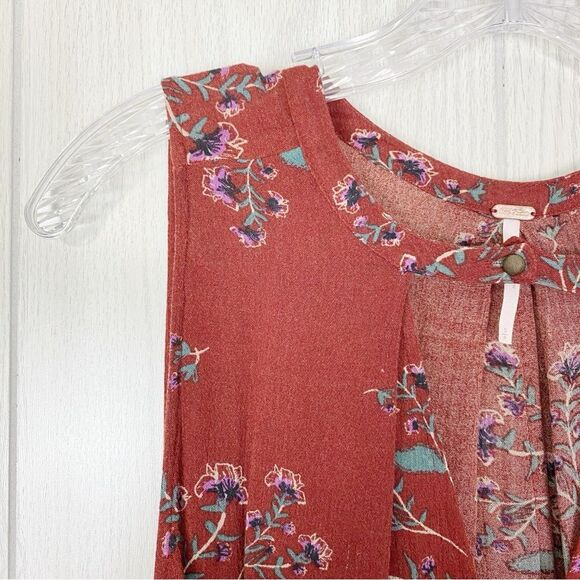 Free People | Floral Tree Swing Sleeveless Tunic Size Small - Picture 6 of 13